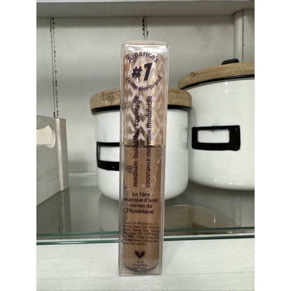 Tarte Shape Tape Radiant Concealer 44H Tan Medium Buildable Coverage 10ml NEW